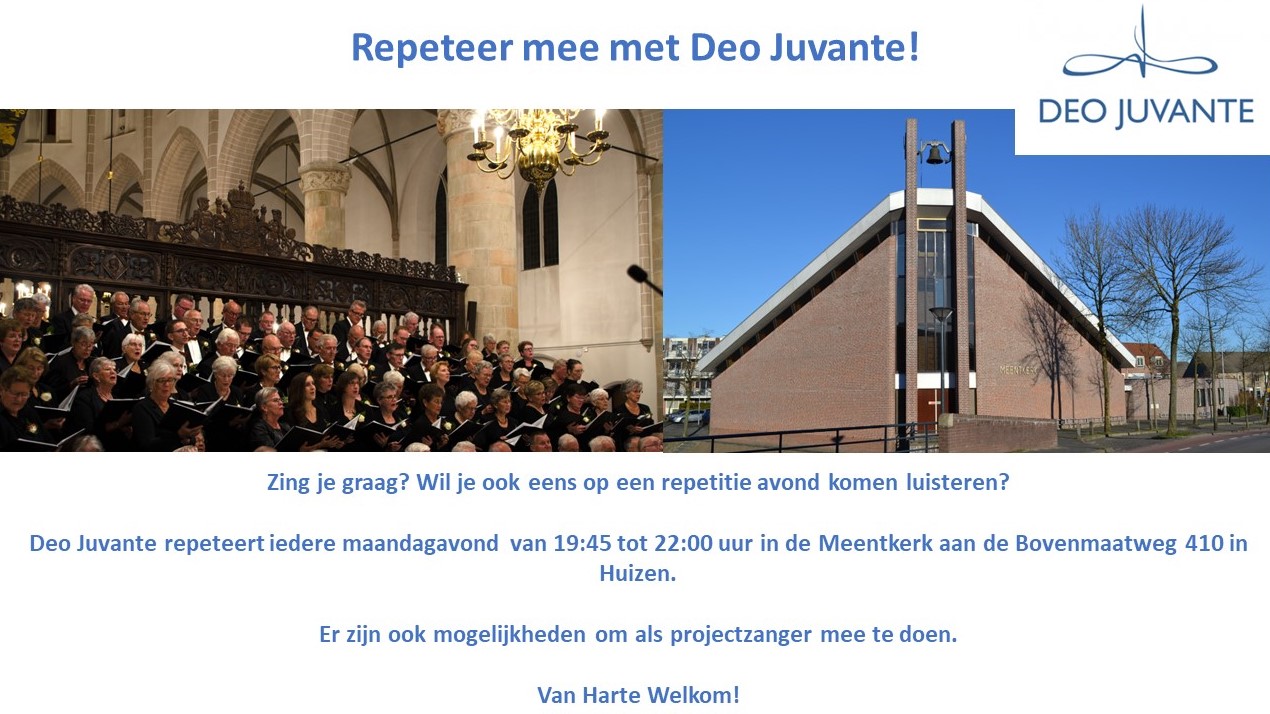 Deo Juvante zoekt jou! Deo Juvante